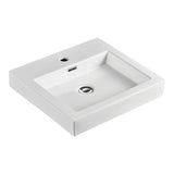 Fienza Como Above Counter Basin 475x430mm w/ Waste White 7078W-PU