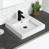 Fienza Como Above Counter Basin 485mm w/ Pop Up Waste Gloss White 7078W-PO