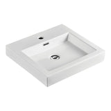 Fienza Como Above Counter Basin 485mm w/ Pop Up Waste Gloss White 7078W-PO