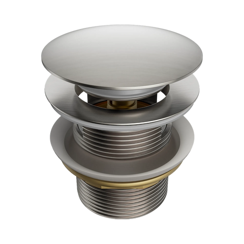 Amelie Royale II Bath Waste Pop up 40mm ABS with Removable Plug (Overflow) Brushed Nickel BDO710BN