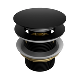 Amelie Royale II Bath Waste Pop up 40mm ABS with Removable Plug (Overflow) Matte Black BDO710MB