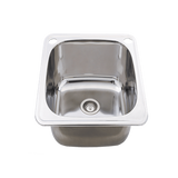 Everhard Classic 35L Slim Utility Sink w/ Overflow Stainless Steel 71248OFW