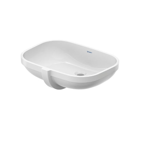 Duravit D-Code Undercounter Basin 560x400mm (No Taphole) with Overflow Alpine White 0338560000-P