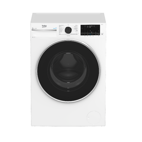 Beko Washing Machine with Steam Front Load 8kg White BFLB8020W