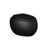 Fienza Rak Cloud Wall Hung Toilet Suite w/ Geberit Sigma Cistern (No Button) Matte Black 757550MB