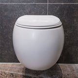 Fienza Rak Cloud Wall Hung Toilet Suite w/ Viega V-02 Cistern (No Button) Matte White 757950MW