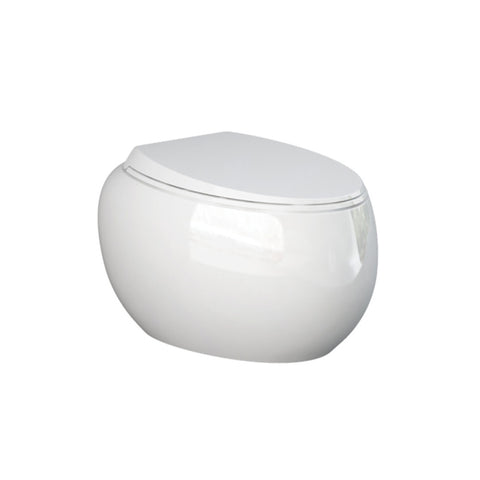 Fienza Rak Cloud Wall Hung Toilet Pan P Trap Gloss White 750000W