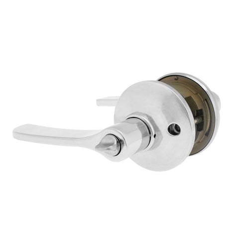 Lockwood Symmetry Vicinity Privacy Lever set Chrome Plate  7532CP