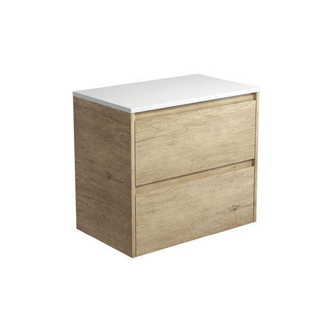 Fienza Amato Wall Hung Cabinet Only 750mm Scandi Oak 75BS-C