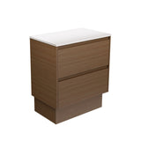 Fienza Amato On Kickboard Vanity 750mm Walnut 75BWAK