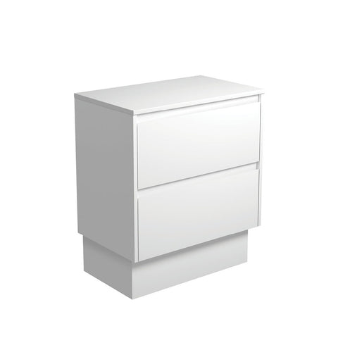 Fienza Amato On Kickboard Cabinet 750mm Satin White 75BWK