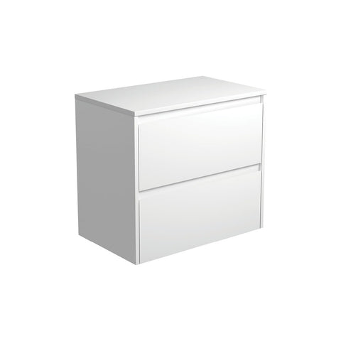 Fienza Amato Wall Hung Cabinet Only 750mm Satin White 75BW-C