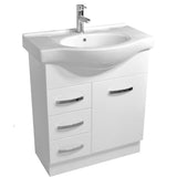 Fienza Antonio On Kickboard Cabinet Only 750mm Left Drawers White 75EKWL-CABONLY