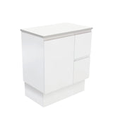 Fienza Fingerpull On Kickboard Cabinet Right Drawers 900mm Satin White (Cabinet Only) 75ZKR