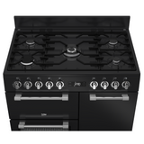 Beko Freestanding Heritage Cooker (Multi-functional 90cm Triple Oven with Gas Cooktop) Bohemian Anthracite BRC916GMAN