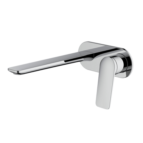 Abey Vela Wall Bath/Basin Spout Set 220mm Chrome 7B-WS220