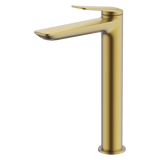 Abey Vela High Basin Mixer Brushed Brass 7B2-BB