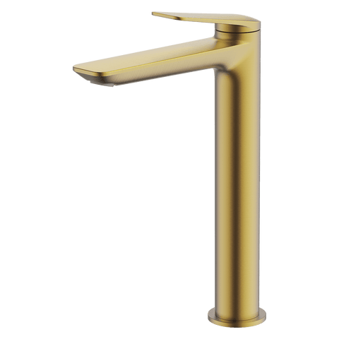 Abey Vela High Basin Mixer Brushed Brass 7B2-BB