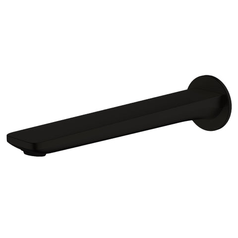 Abey Vela Wall Spout 220mm Black 7S-C220-B