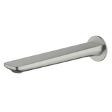 Abey Vela Wall Spout 220mm Brushed Nickel 7S-C220-BN