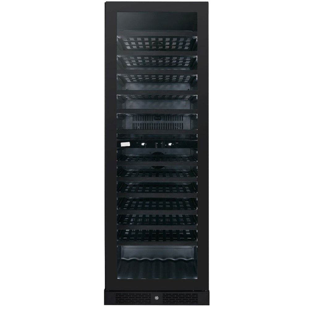 Artusi Dual Zone Wine Cooler 125 Bottle Reversable Door Matte Black AWC154BV