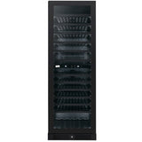 Artusi Dual Zone Wine Cooler 125 Bottle Reversable Door Matte Black AWC154BV