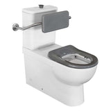 Argent Alto Plus PWD BTW Toilet S&P Trap (Rear Entry & Backrest) White 805701T4RPB