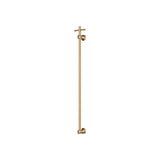 Fienza Lillian Vertical Heated Towel Rail 1000mm w/ Optional Hook Urban Brass 8101000UB