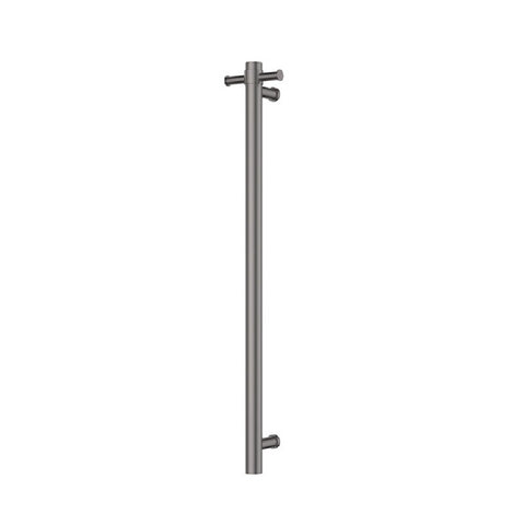 Fienza Isabella Vertical Heated Towel Rail 100 x 900mm Gun Metal 827900GM