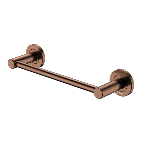 Fienza Kaya Single Hand Towel Rail 300mm Brushed Copper 8280130CO