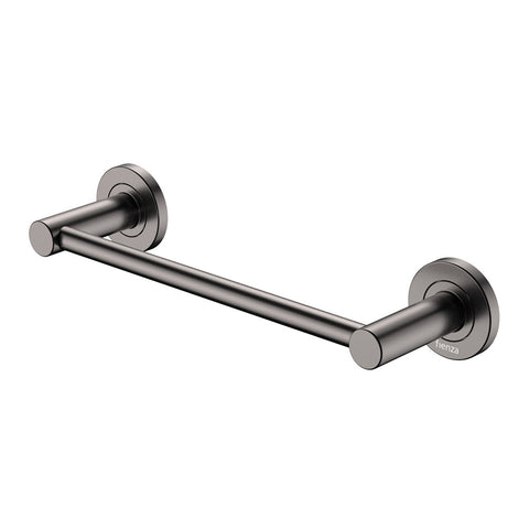 Fienza Kaya Single Hand Towel Rail 300mm Gunmetal 8280130GM