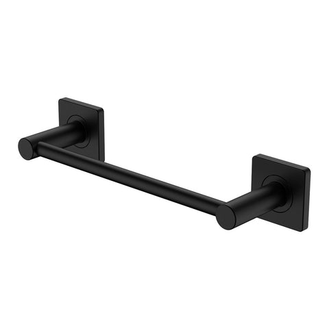 Fienza Sansa Single Towel Rail 300mm Matte Black 8320130B