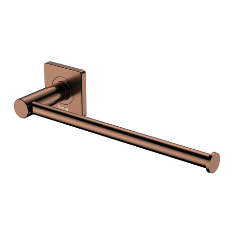 Fienza Sansa Dual Purpose Towel Rail Roll Holder Brushed Copper 83205CO
