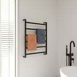 Fienza Tono Heated Towel Rail (6 Bars) 600mm Matte Black 8516080MB