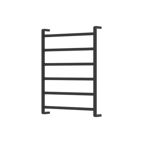 Fienza Tono Heated Towel Rail (6 Bars) 600mm Matte Black 8516080MB