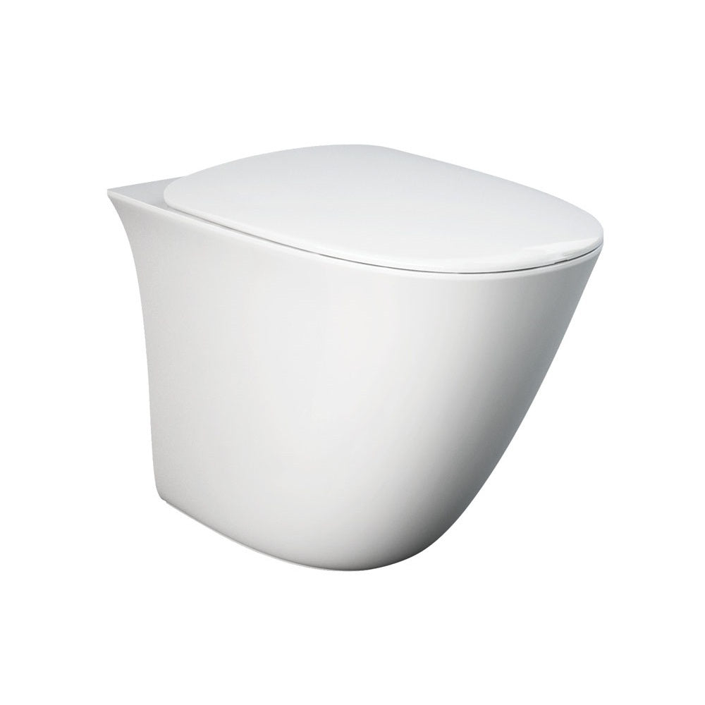Fienza Sensation Wall Faced Toilet Pan P Trap Gloss White 880026W