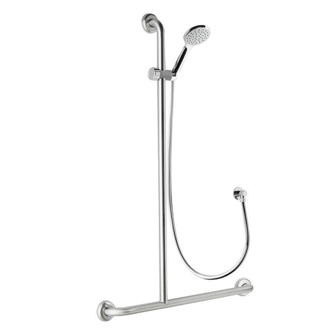 Argent Metro Advantage Inverted T Rail Shower Set 32mm Left Hand Chrome 88829TLHB