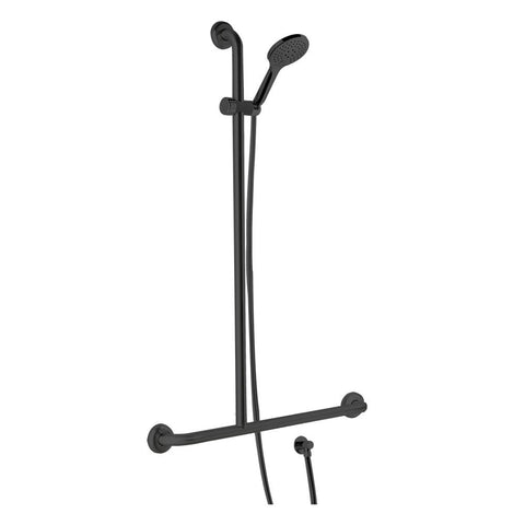 Argent Studio Advantage Inverted T Shower Rail Set Left Hand Matte Black 88829TLHMB