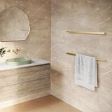 Fienza Empire Slim Single Towel Rail 800mm Urban Brass 88901800UB