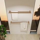 Fienza Empire Slim Double Towel Rail 800mm Brushed Copper 88908800CO