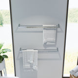 Fienza Empire Slim Double Towel Rail 800mm Chrome 88908800