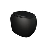 Fienza Rak Cloud Wall Faced In Wall Toilet Suite No Button P Trap Matte Black 897750MB