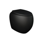 Fienza Rak Cloud Wall Faced Toilet Suite No Button P Trap w/ Viega V-01 Cistern Matte Black 897950MB