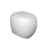 Fienza Rak Cloud Wall Faced Toilet Pan P Trap w/ Seat Gloss White 890050W