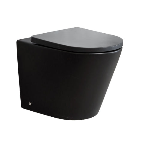 Argent Grace Neu Wall faced Toilet (HygienicFlush) Matte Black 8H157R001S4MB