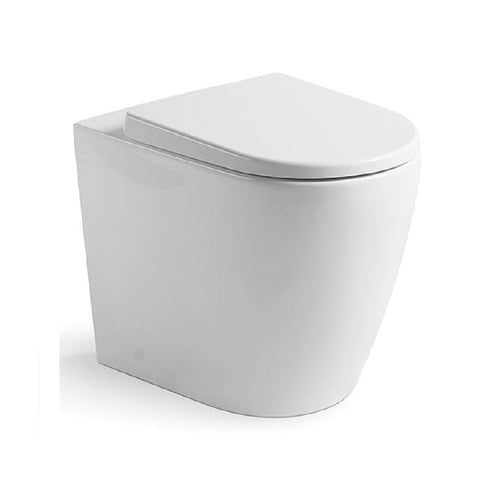 Argent Grace Wall Faced Toilet S&P Trap (HygienicFlush) White 8H16901S4B