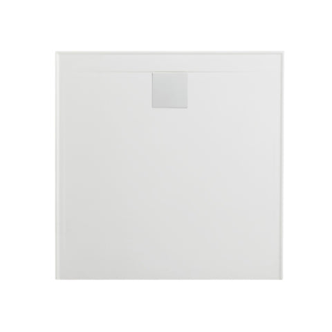 Johnson Suisse Flinders Rear Outlet Shower Base 900x900mm (3 Sided) MSBF26CW.KW