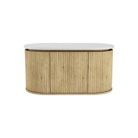 Fienza Empire Pill Wall Hung Cabinet 900mm Scandi Oak 90AS-C