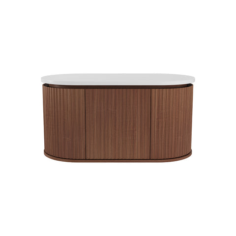 Fienza Empire Pill Wall Hung Cabinet 900mm Walnut 90AWA-C