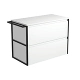 Fienza Amato Wall Hung Vanity 900mm Satin White 90BWFT